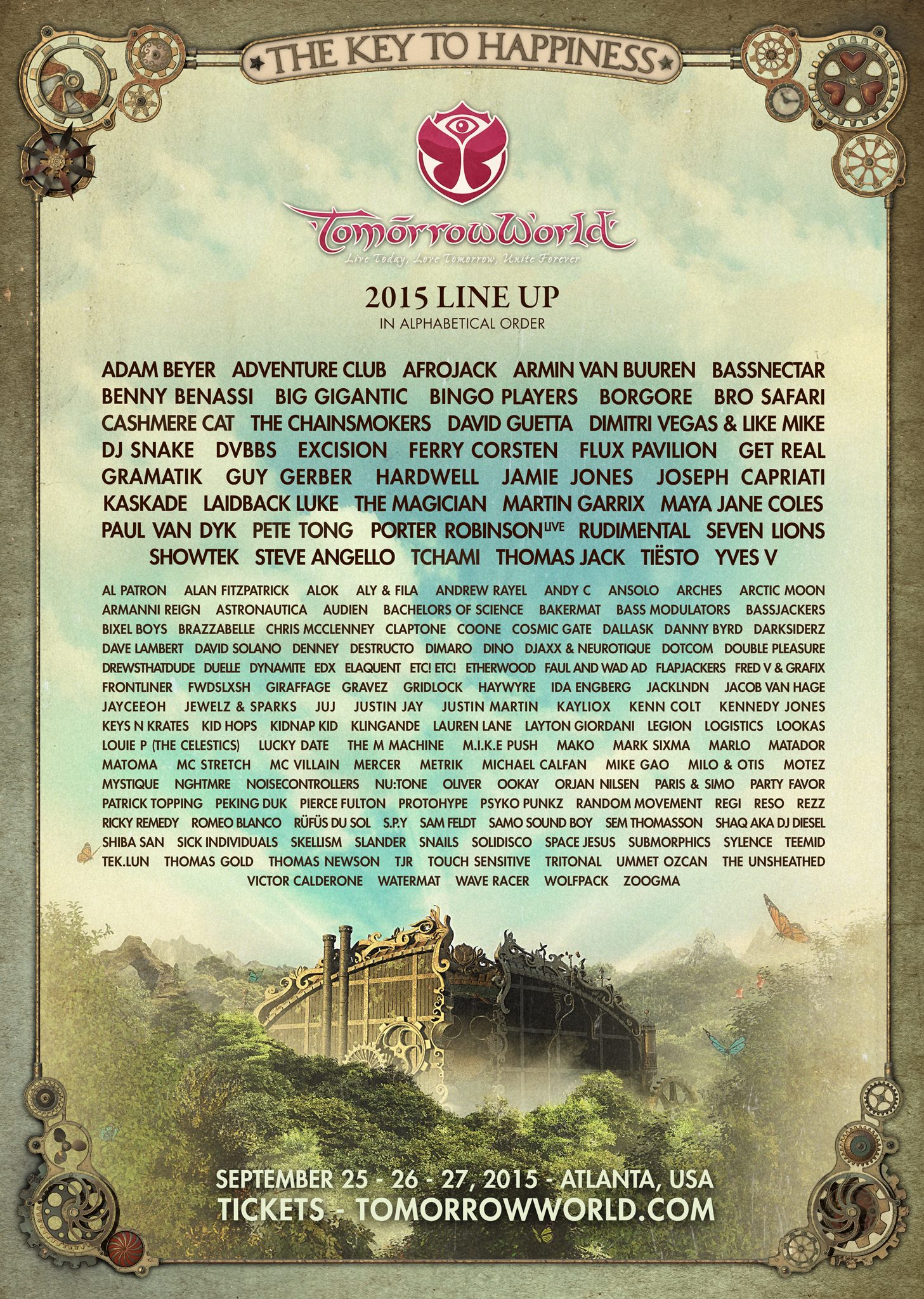 TomorrowWorld 2015 Lineup