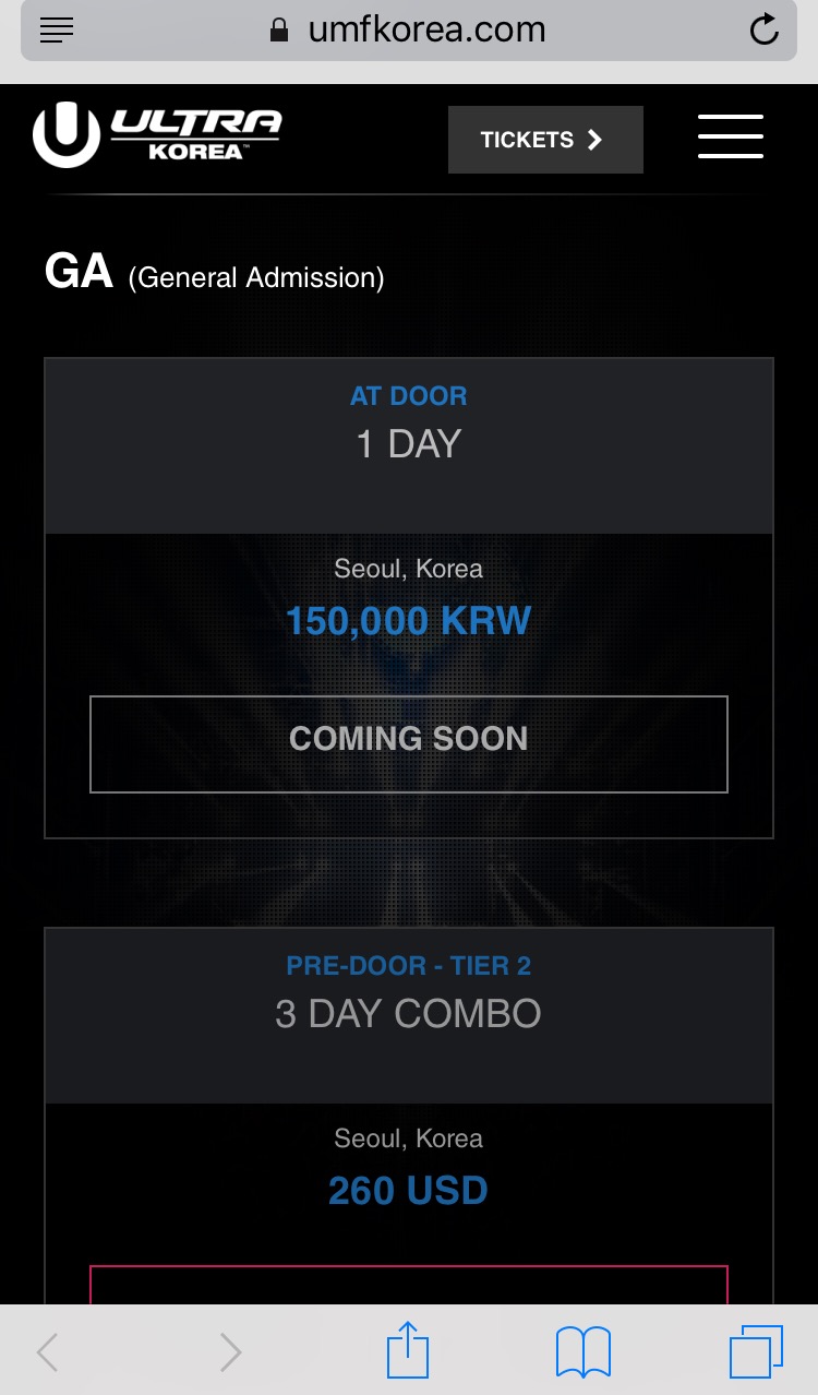ULTRA KOREA 2016 AT DOOR