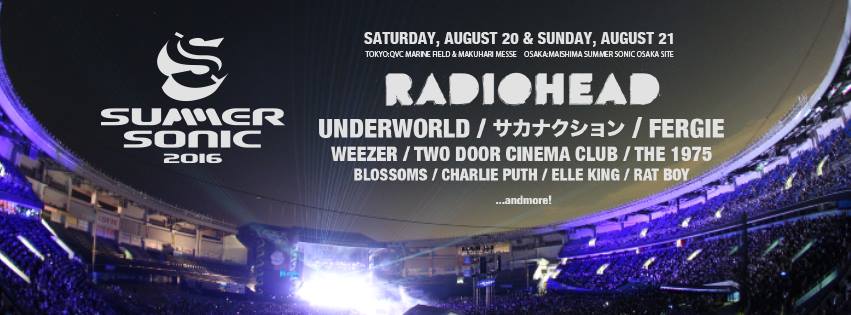 SUMMER SONIC 2016 1st ANNOUNCEMENT