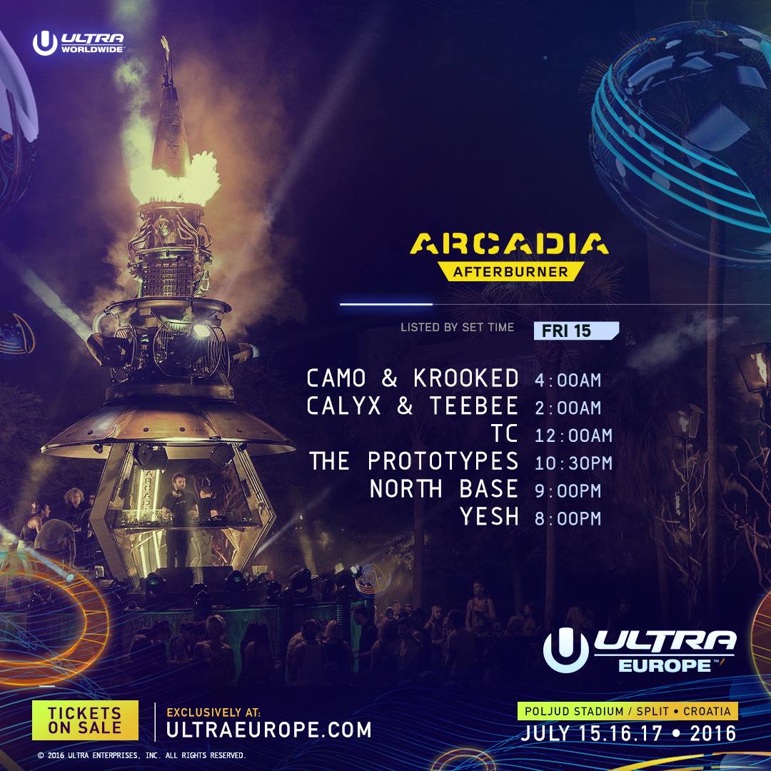 Ultra Europe 2016 Arcadia fri