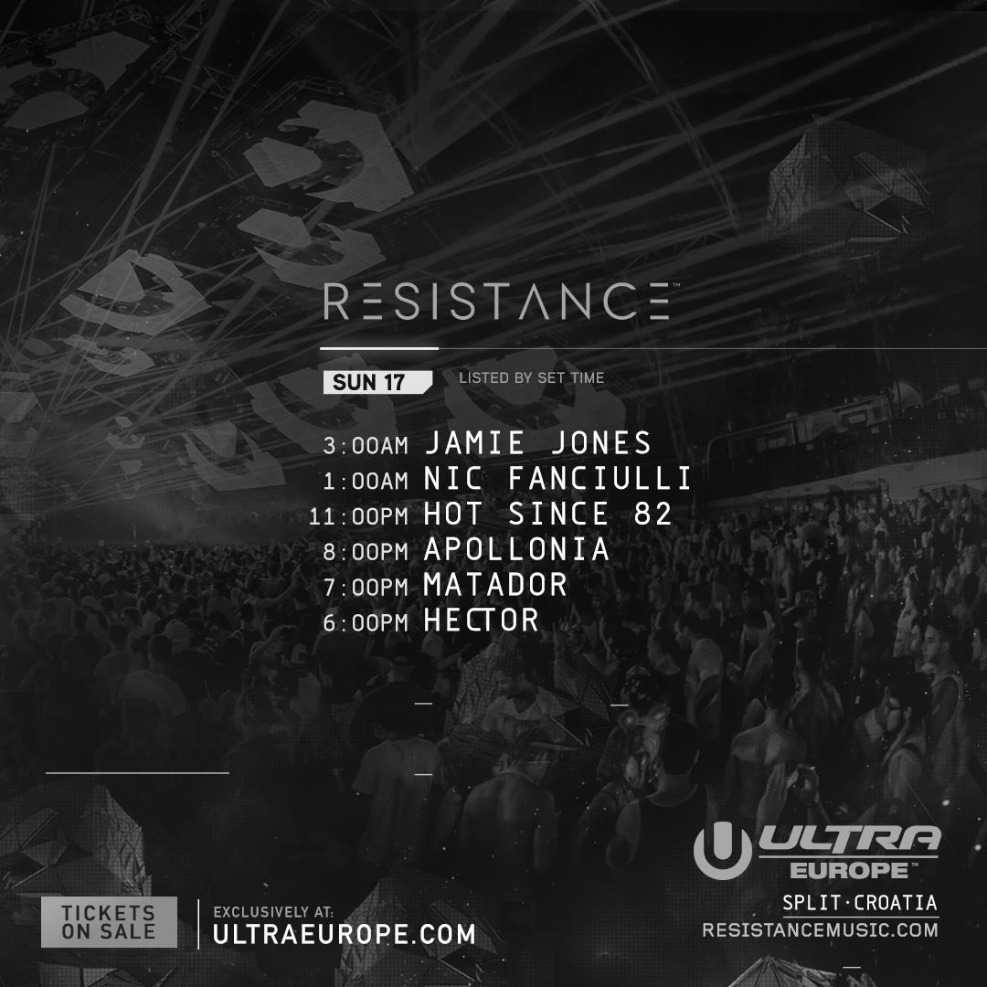 Ultra Europe 2016 Resistance sun