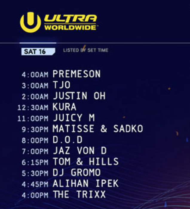 Ultra Europe 2016 Woridwide sat